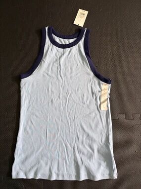 Target Blue & Navy Ribbed Tank Top